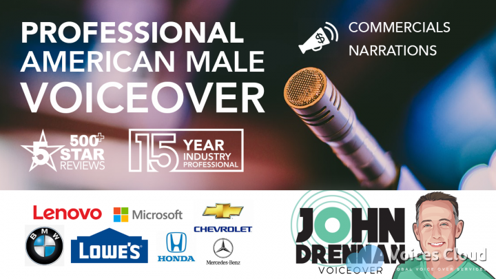 Professional American Male Voiceover