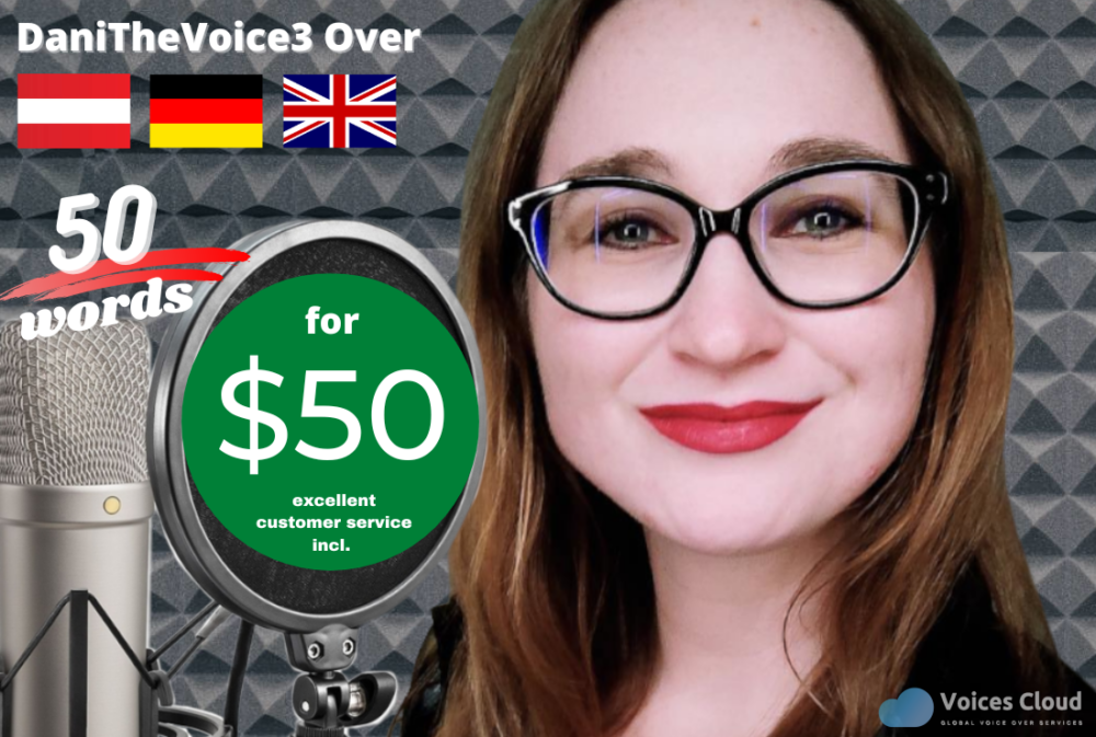65221Voice-Over Artist. I´ll produce a professional VO in Danish, German and English