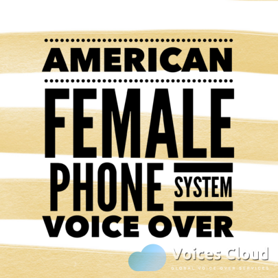 American Female Voice Over