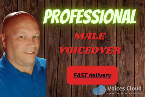 I Will Record Professional Voiceover English