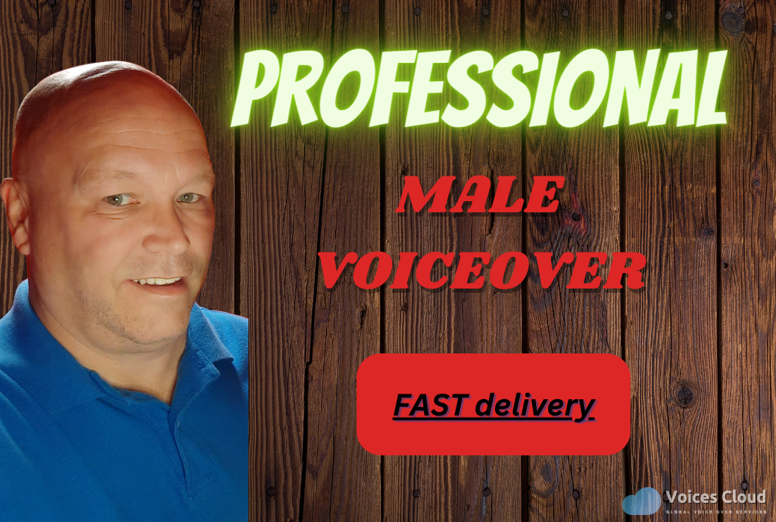 67992I Will Record Professional Voiceover English