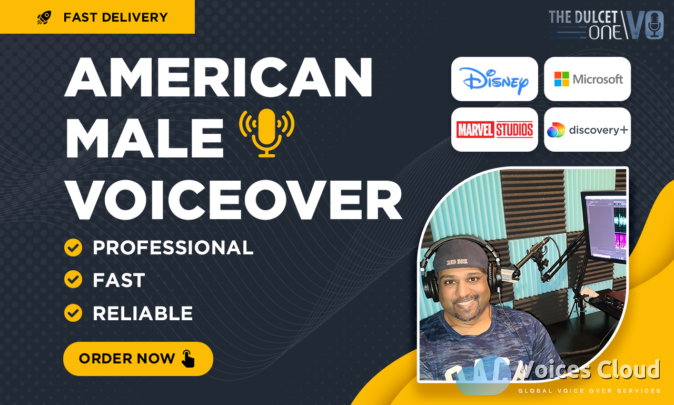 Professional American English Male Voice Overs