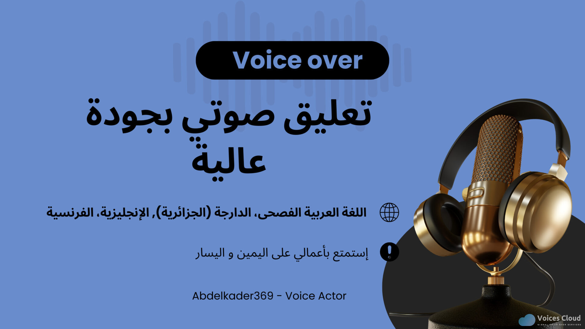 77569Arabic, English, French Voice Over