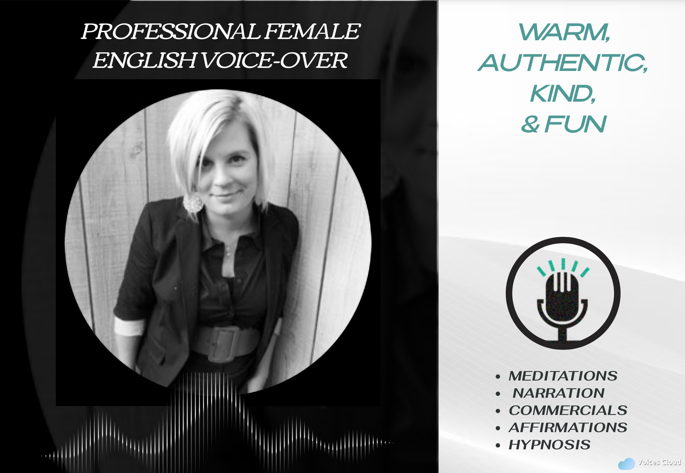 370917Female English voice that is warm, soothing, authentic, and calming.